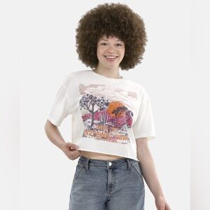 No Boundaries Boxy Cropped Joshua Tree Graphic Tee – Small (4-6) – New With Tags